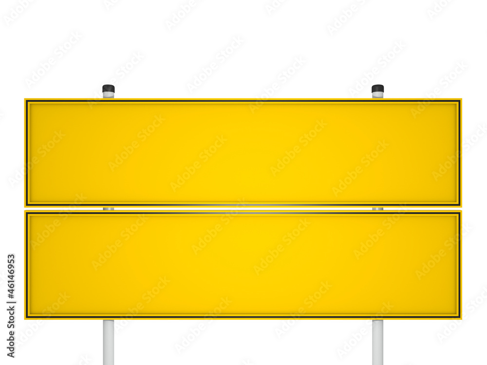 Schild, leer - 3D