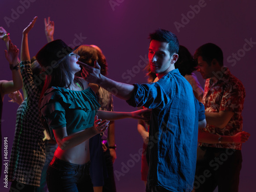 couple dancing at party