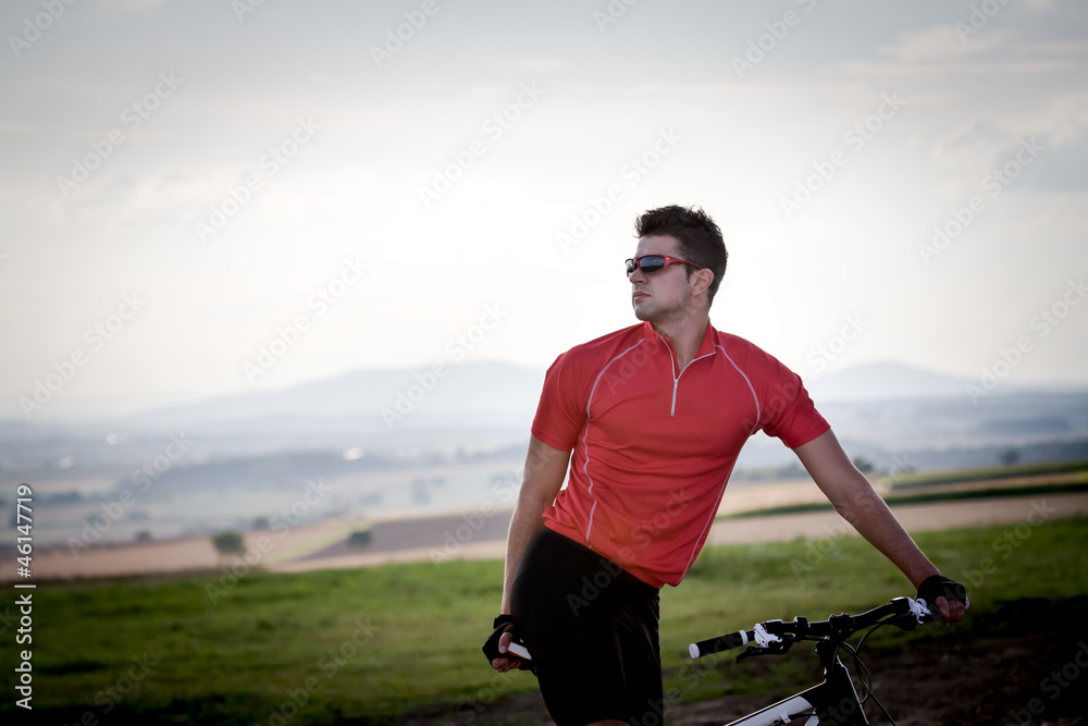 Obraz premium cycling man