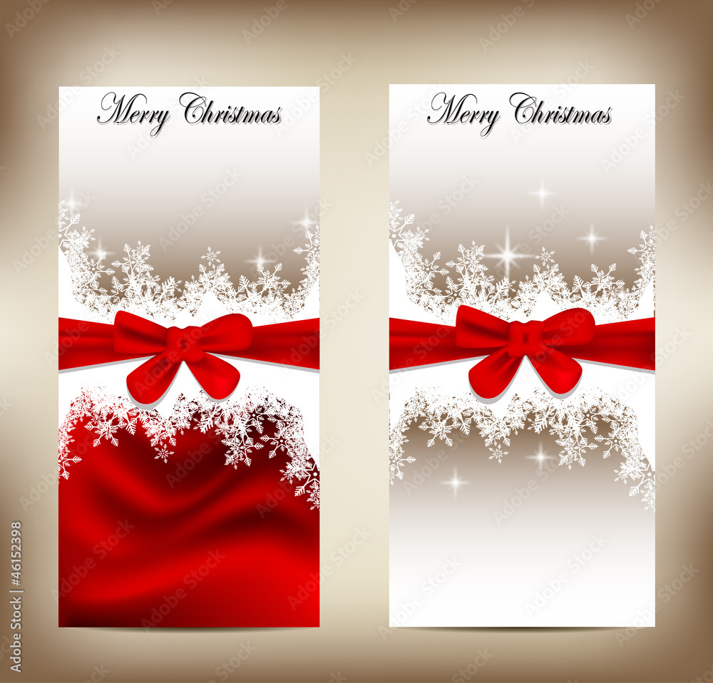 Naklejka premium beauty christmas card
