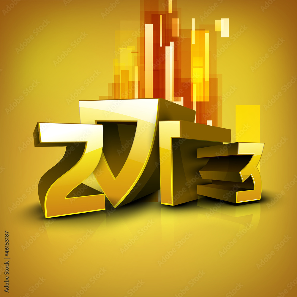 Stylized 2013 Happy New Year background. EPS 10 Stylized 2013 Happy New Year background. EPS 10