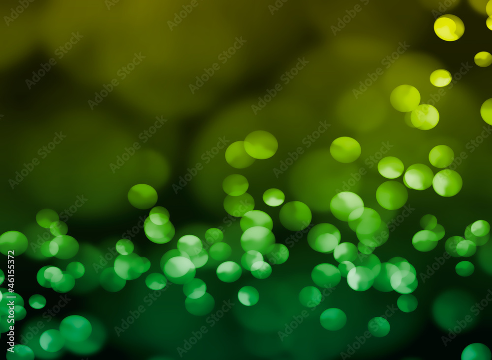 Green bokeh light background