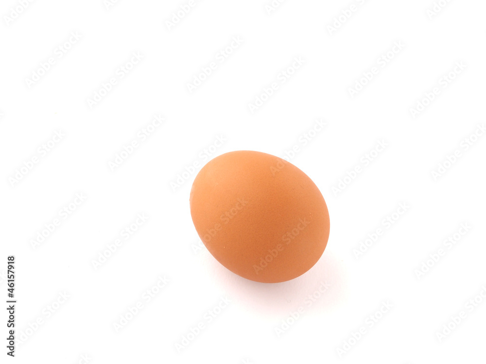 Japanese fresh brown egg isolated on white background Japanese fresh brown egg isolated on white background