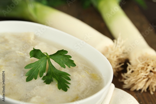 Leek and potato soup