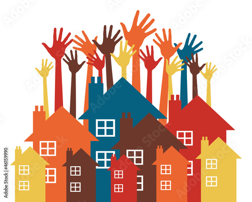House party or property search design.