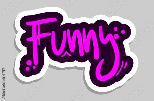 Funny fashion sticker