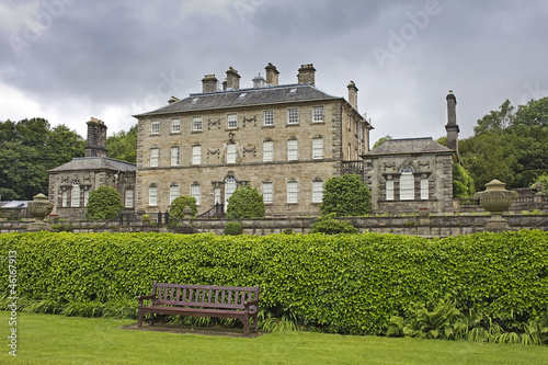 Pollok House and Dark Bench photo