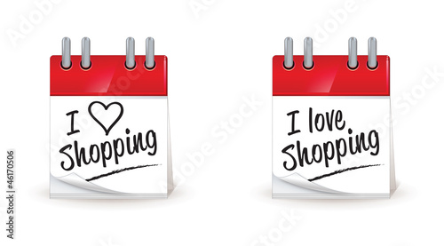 calendrier : i love shopping