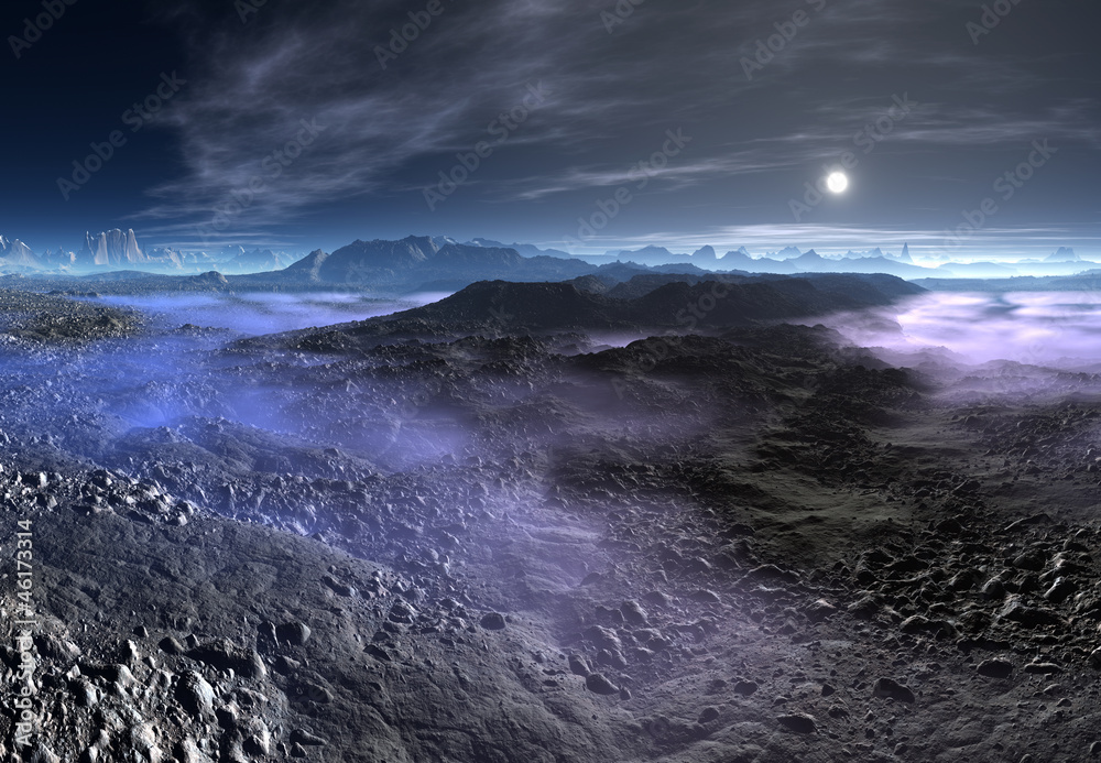 Fantasy Landscape On An Alien Planet
