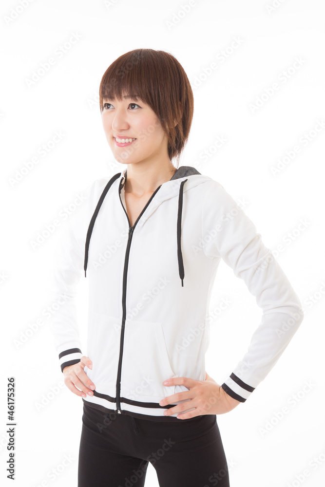 スポーツをする女性