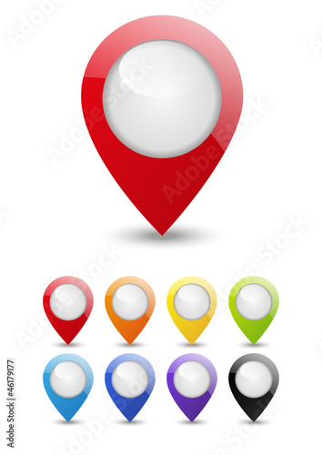 Set of map pointers Free Download Set of map pointers - GFXLoad