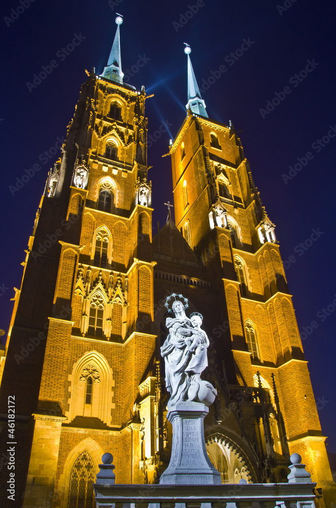 Obraz premium Wrocław - Ostrów Tumski - Katedra