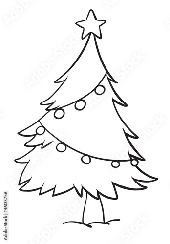 christmas tree outline