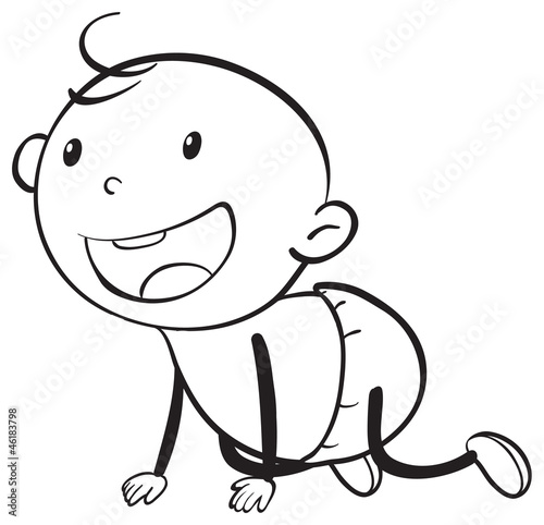 a baby sketch