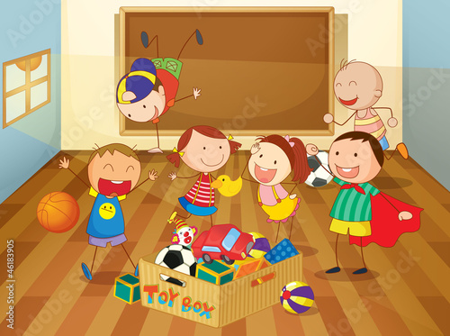 kids in classroom