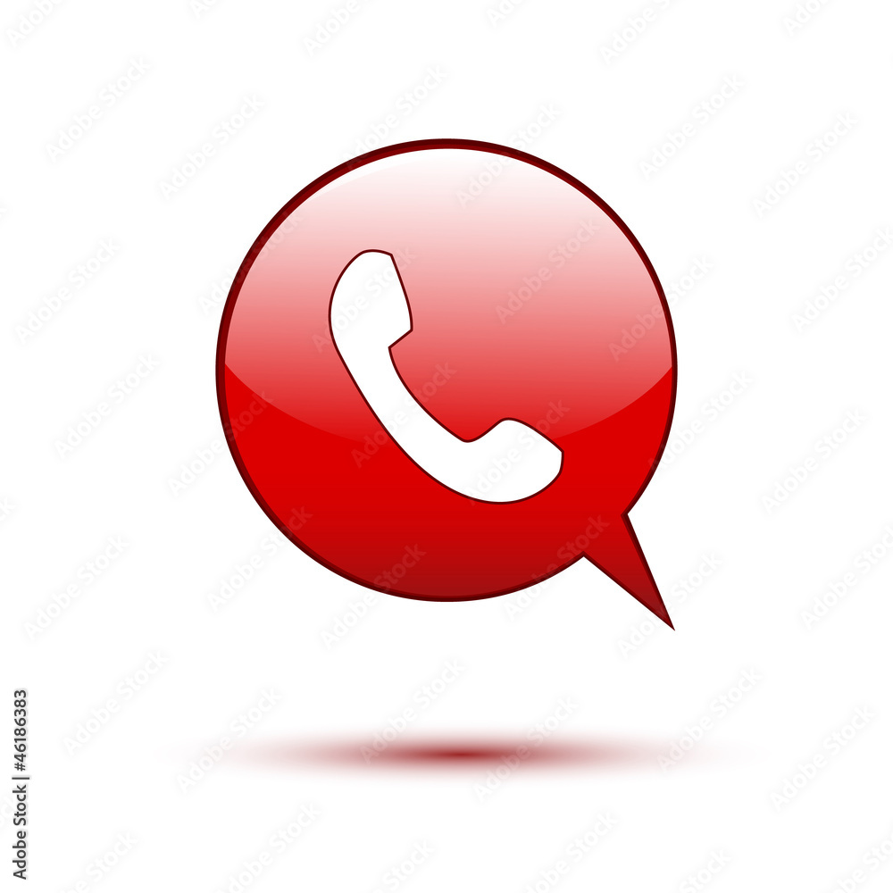 Phone on red Phone on red