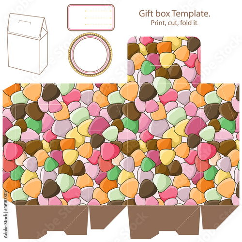 Gift box template