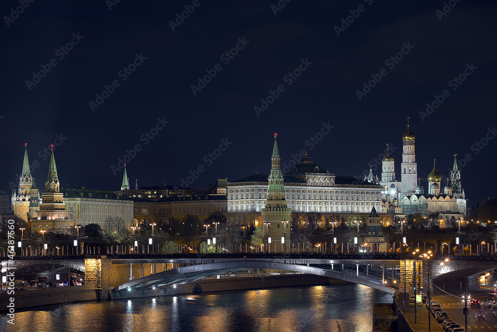 Moscow Kremlin evening view