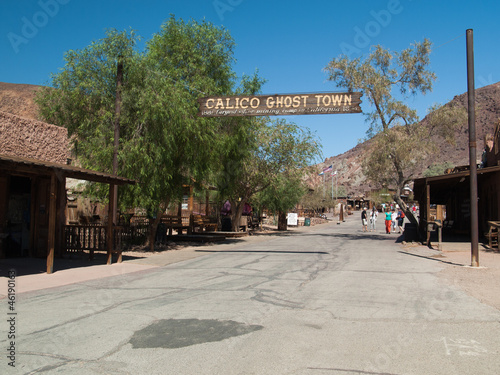 Entrée dans la ville fantôme de Calico