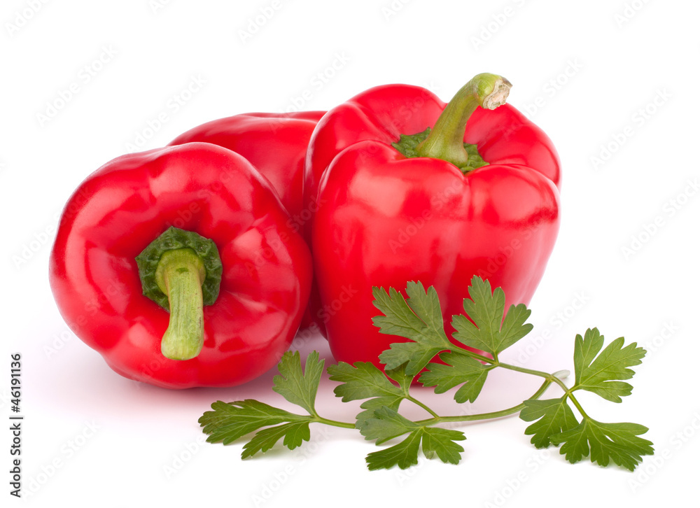 red pepper isolated on white background red pepper isolated on white background