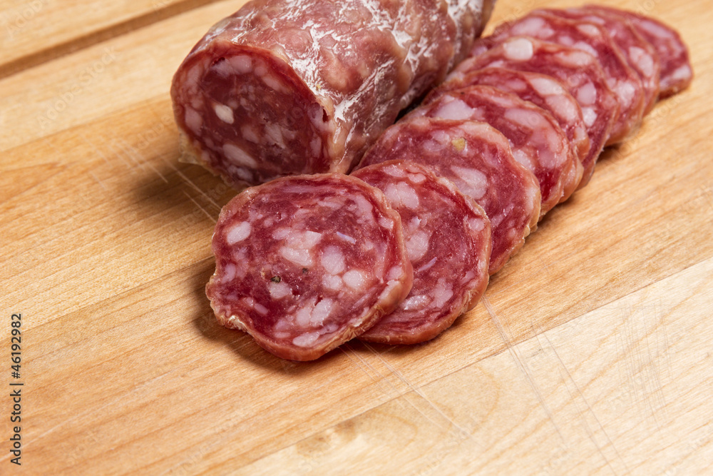 sliced salami