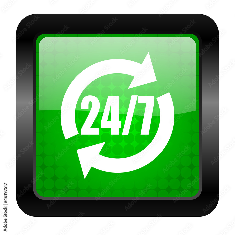 24/7 service icon