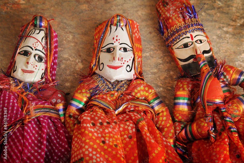 Traditionnal Indian puppets