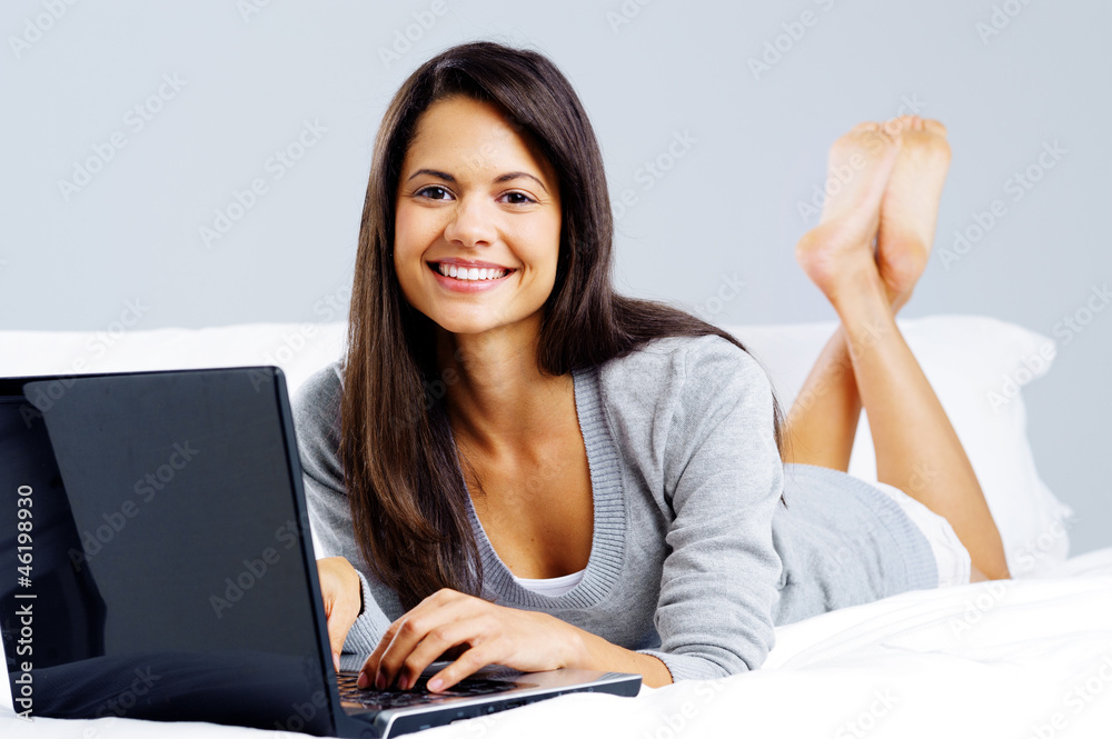 laptop on bed laptop on bed