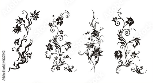 graphic vector  abstract  flower ornament