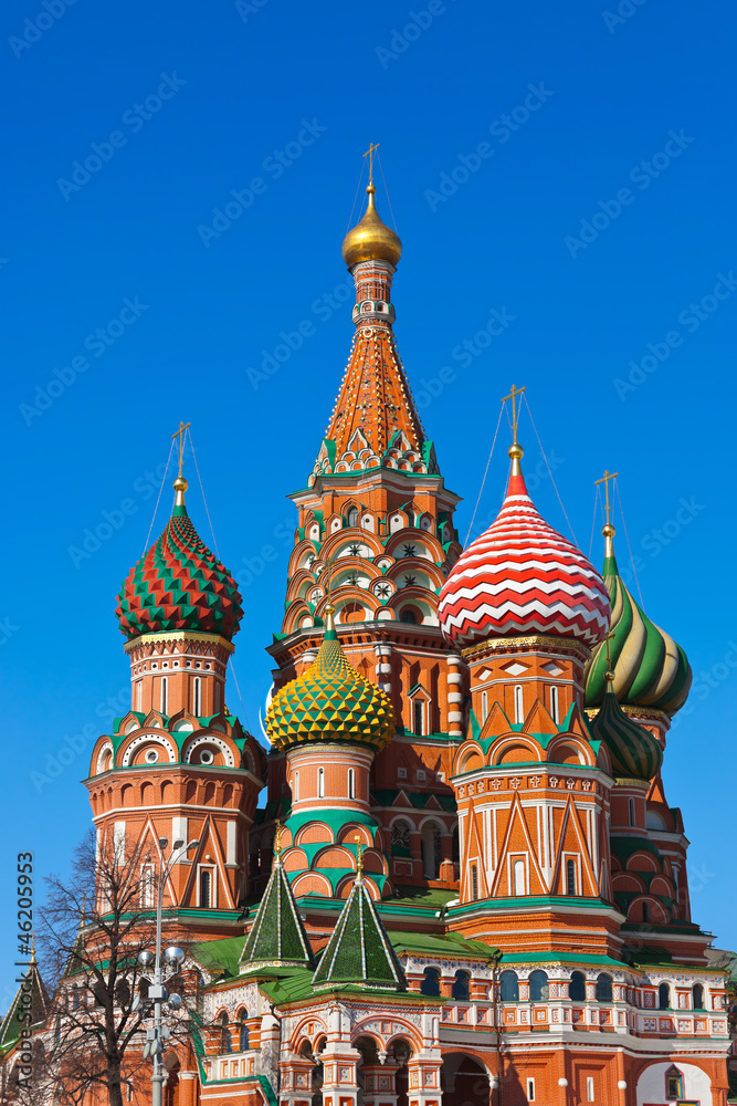 Saint Basil Cathedral on Red square, Moscow