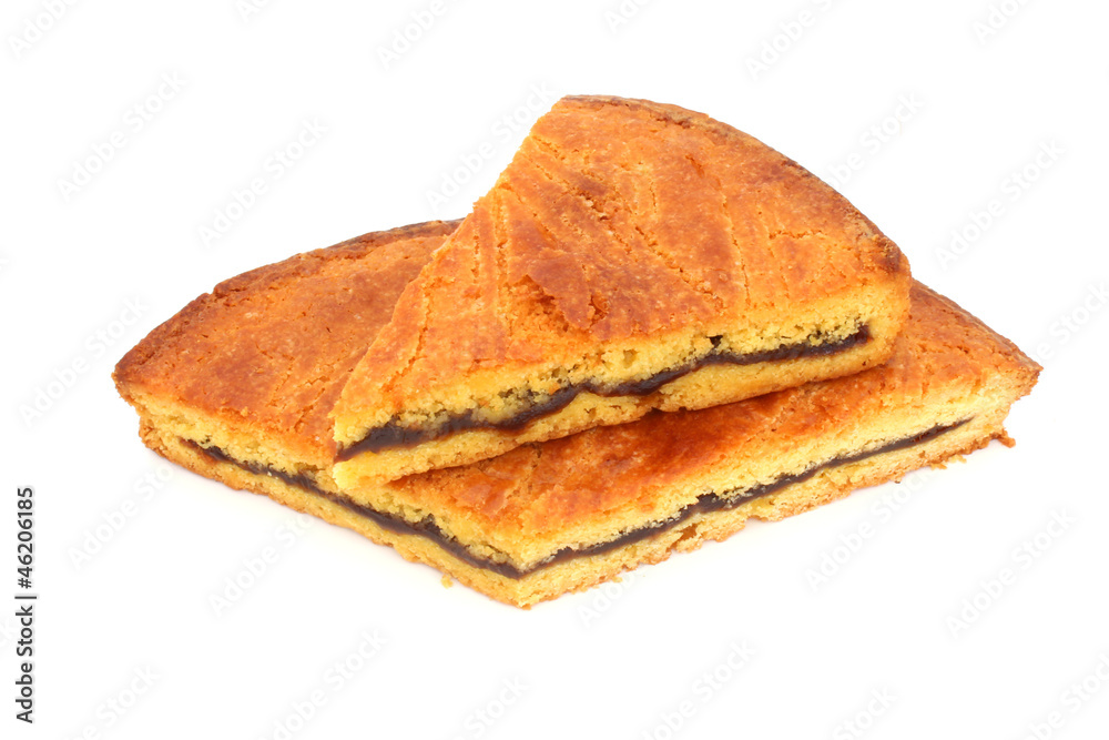 Gâteau breton fourré à la crème de pruneaux 