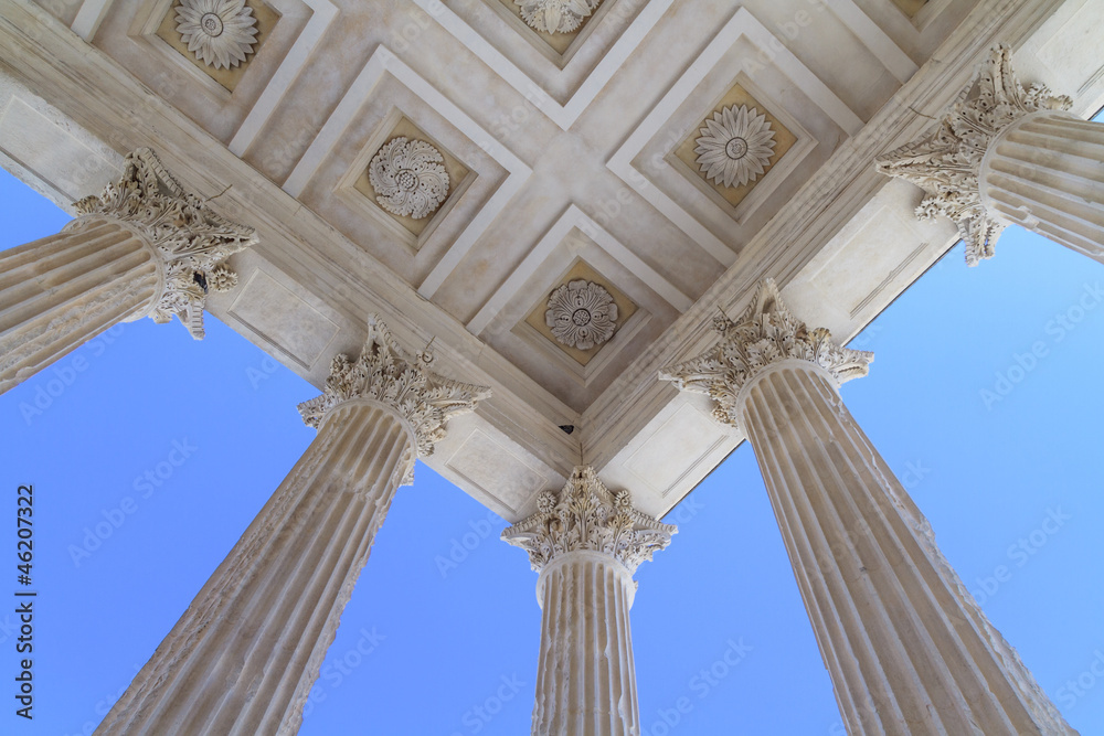 Roman Temple in Nimes, Provence, France