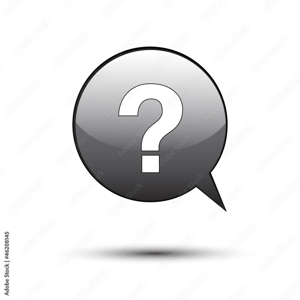 Question mark on black Question mark on black