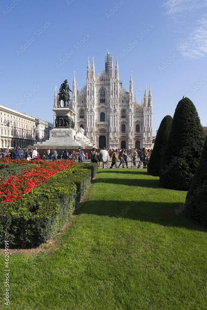 Duomo - Cathedral Square is the main city square of Milan