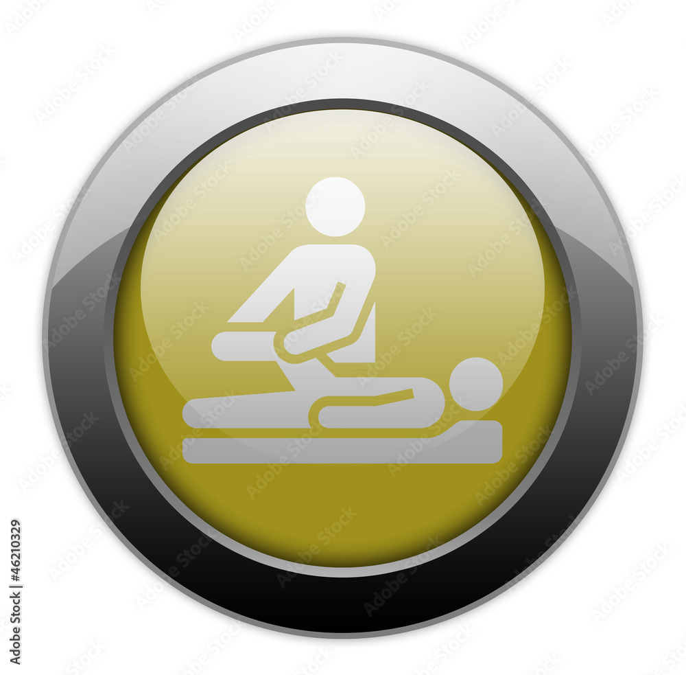 Yellow Metallic Orb Button Yellow Metallic Orb Button