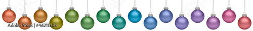 Obraz na płótnie Christmas baubles isolated on white w salonie