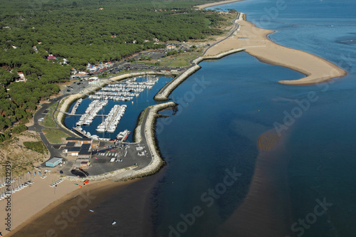 Vue aérienne du port de les Mathes La Palmyre