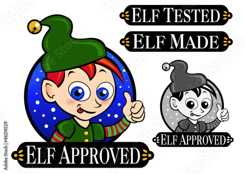 Elf Approved, Tested, Made Icon / Mark / Seal