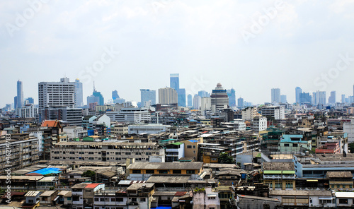 General view of Bangkok from Golden mount, Thailand