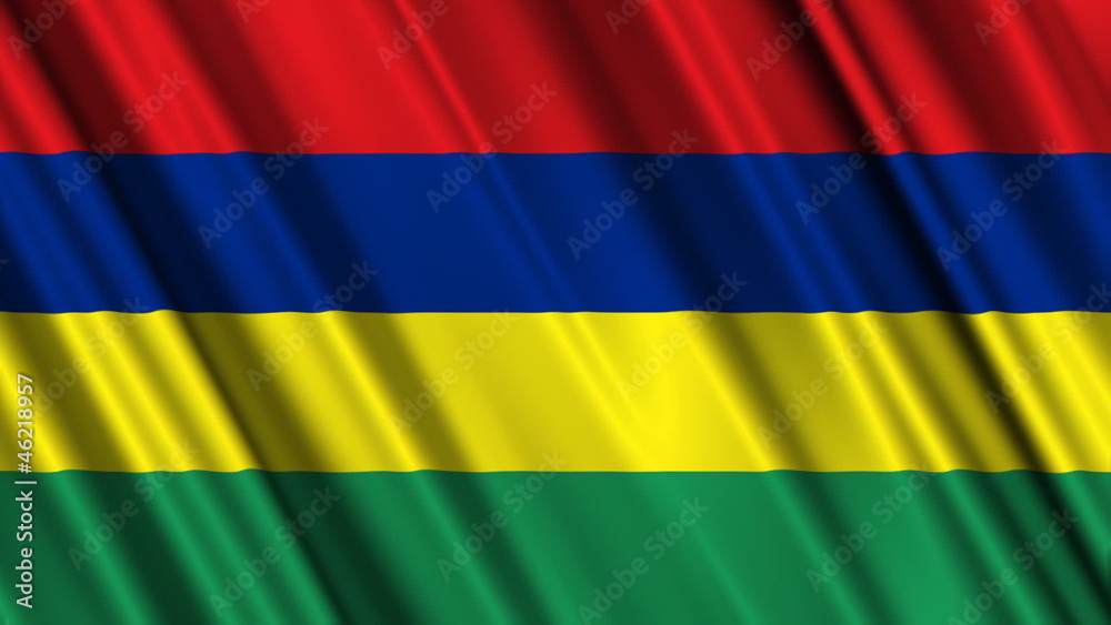 Mauritius Flag looping animation