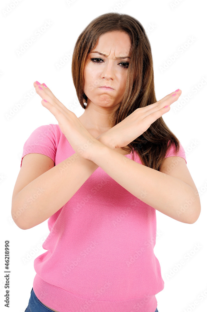 Fototapeta premium Isolated casual woman