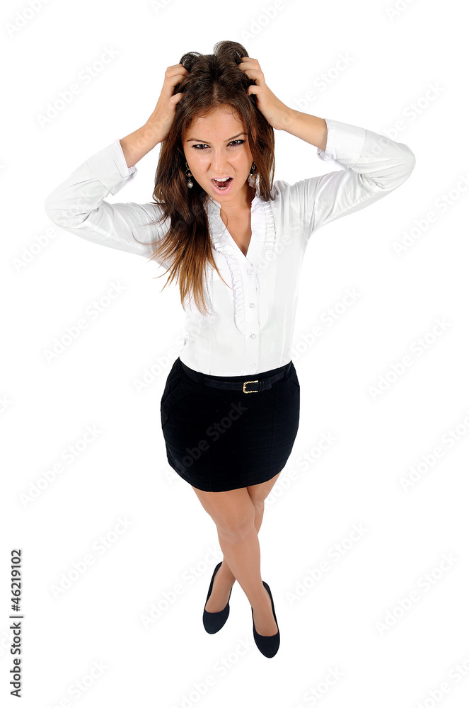Fototapeta premium Isolated business woman