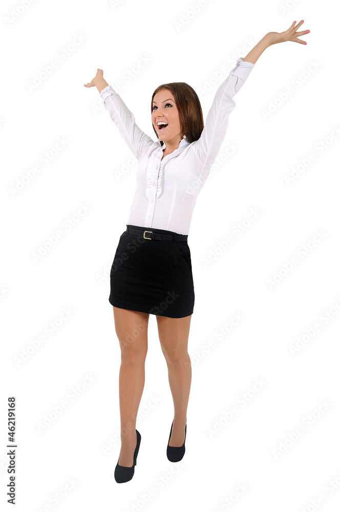 Isolated business woman Isolated business woman