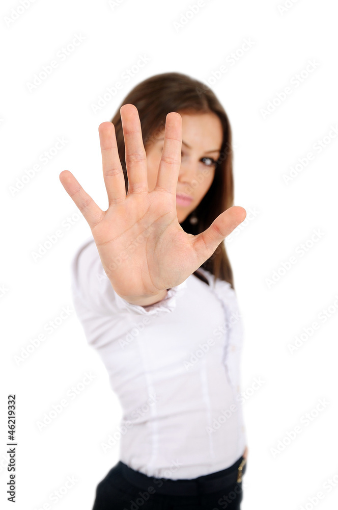 Isolated business woman Isolated business woman