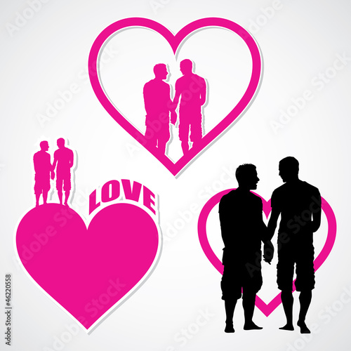 Gay symbols - vector illustration