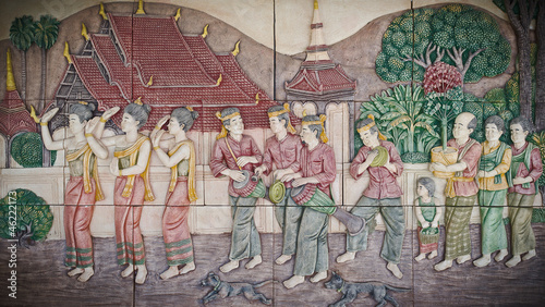 native culture Thai stucco