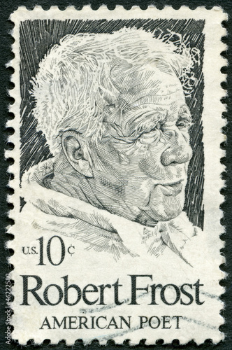 UNITED STATES OF AMERICA - 1974: shows Robert Frost (1874-1963) © Popova Olga