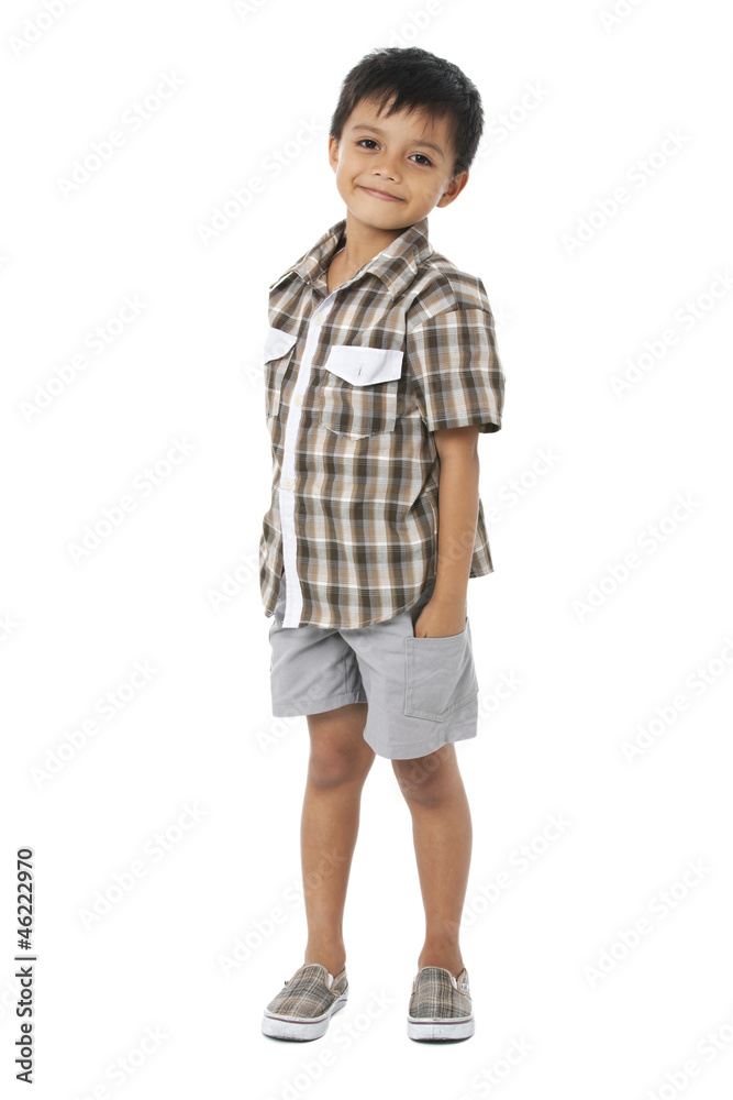 happy boy with hands in pockets happy boy with hands in pockets