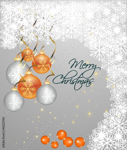 Orange spheres, Christmas