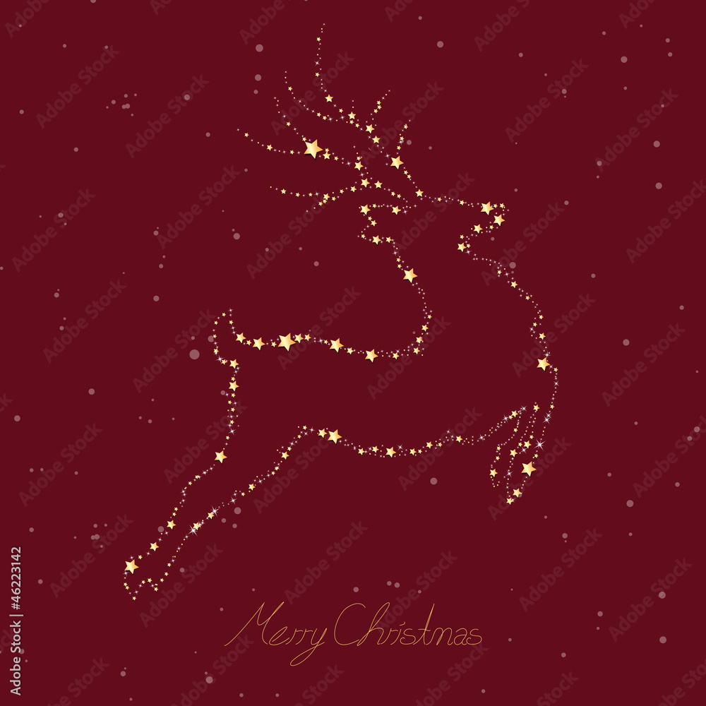 Vector Illustration of an Abstract Christmas Reindeer Vector Illustration of an Abstract Christmas Reindeer